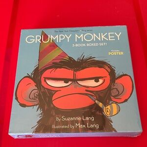 Grumpy Monkey Kids Book Set with Poster- New Sealed